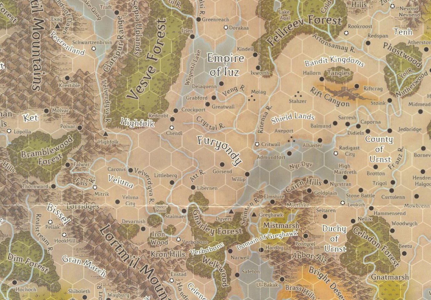 Full regional map of the Shield Lands